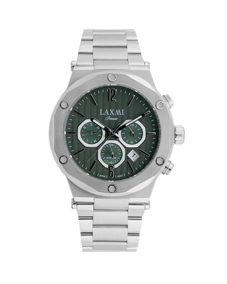 ساعت مچی مردانه لاکسمی صفحه سبز LAXMI 8810-5