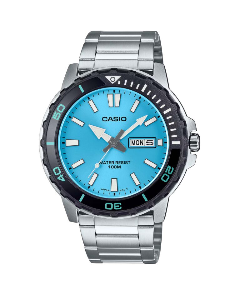 ساعت مچی مردانه کاسیو صفحه آبی CASIO MTD-125D-2A3V