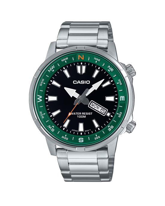ساعت مچی مردانه کاسیو جنرال صفحه سبز CASIO MTD-130D-1A3V