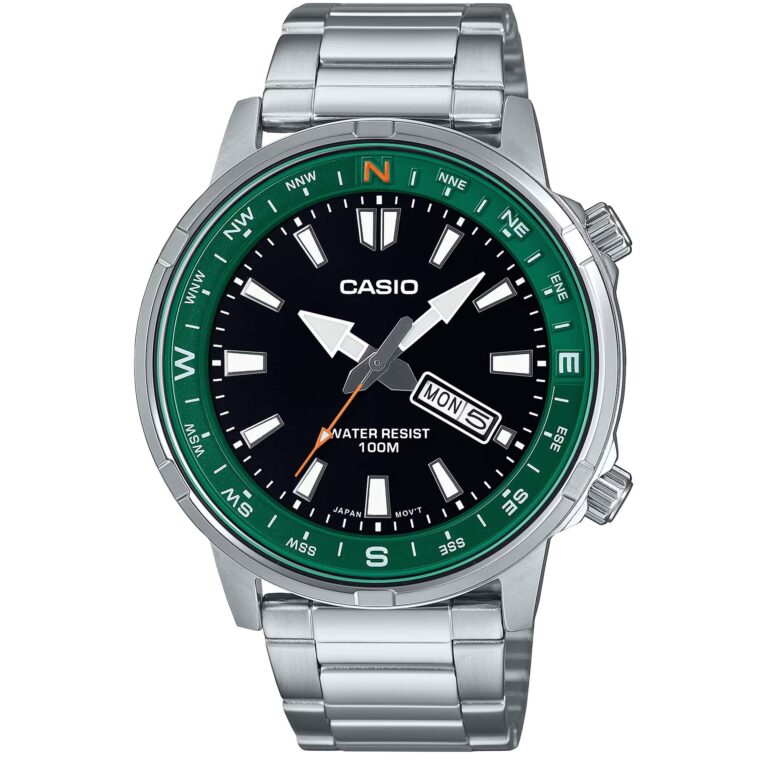 ساعت مچی مردانه کاسیو جنرال صفحه سبز CASIO MTD-130D-1A3V