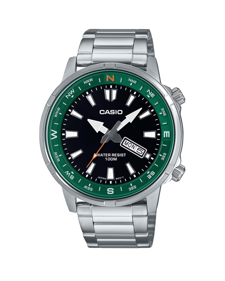 ساعت مچی مردانه کاسیو جنرال صفحه سبز CASIO MTD-130D-1A3V