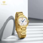 ساعت مچی زنانه بند استیل NAVIFORCE NF5042 G/W/G