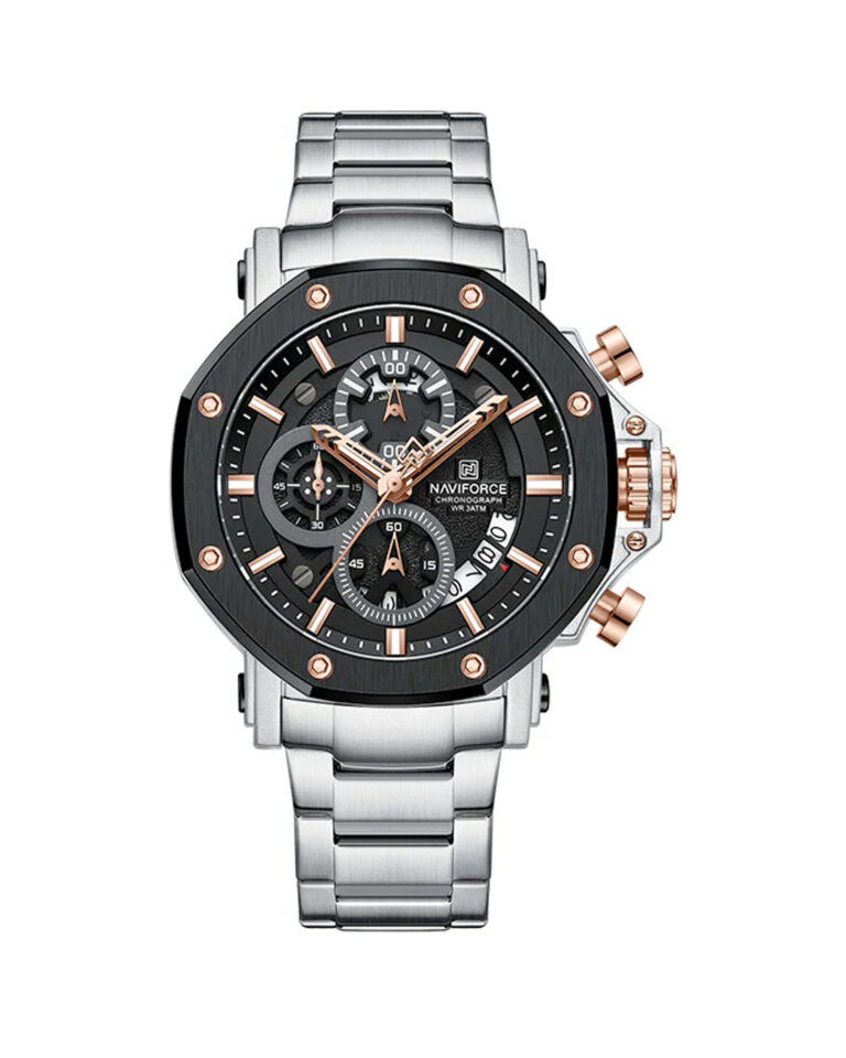 ساعت مچی مردانه سه موتوره NAVIFORCE NF8065 S/RG/S