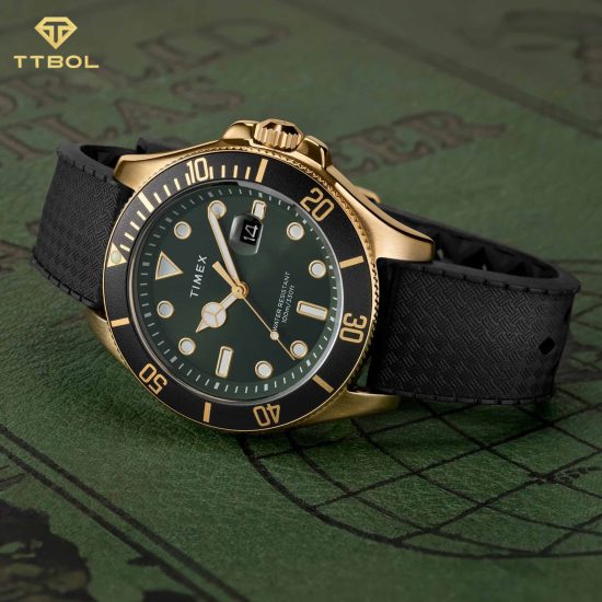 ساعت مچی مردانه مشکی طلاییTIMEX TW2Y05300
