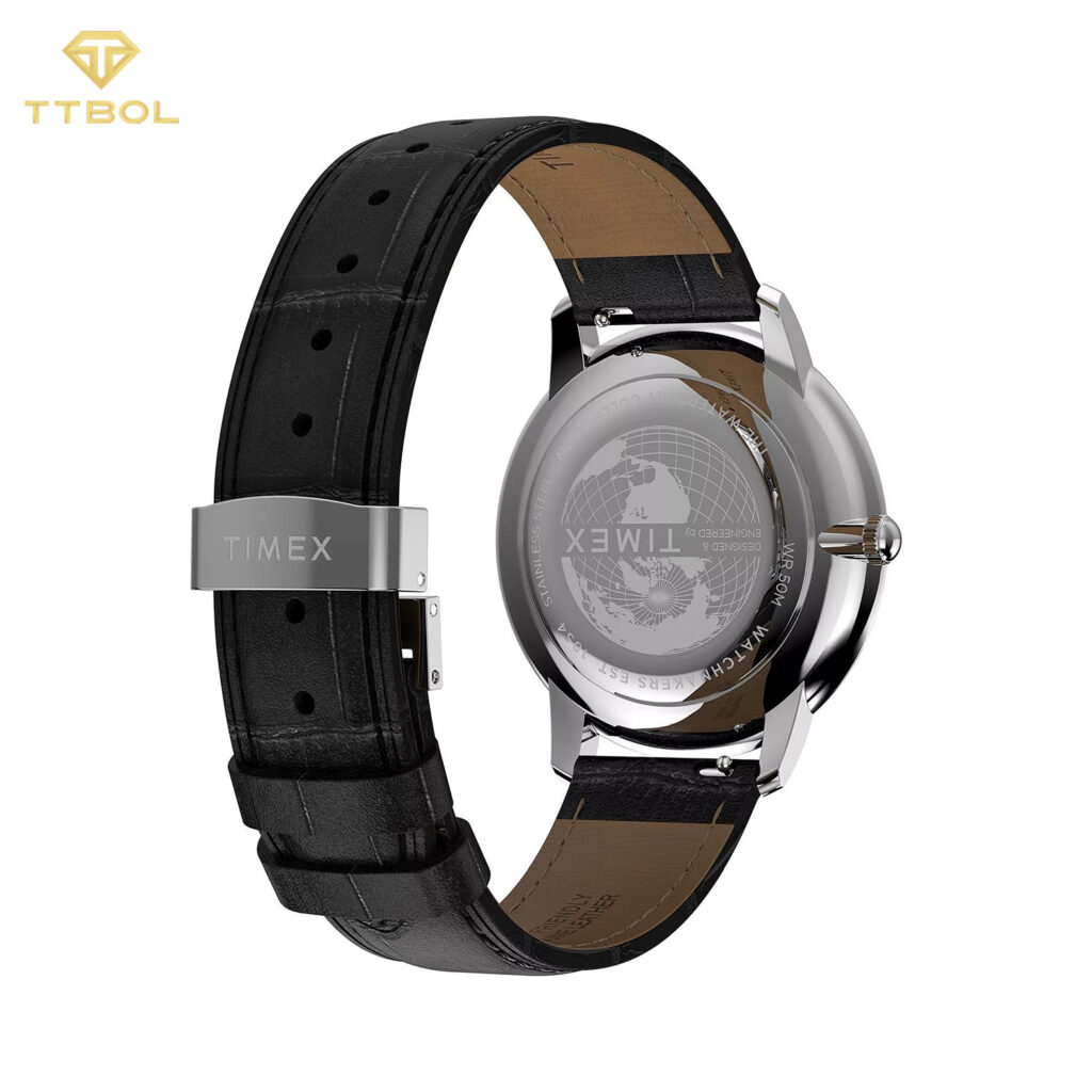 ساعت مچی مردانه تایمکس بند چرمی TIMEX TW2Y23200