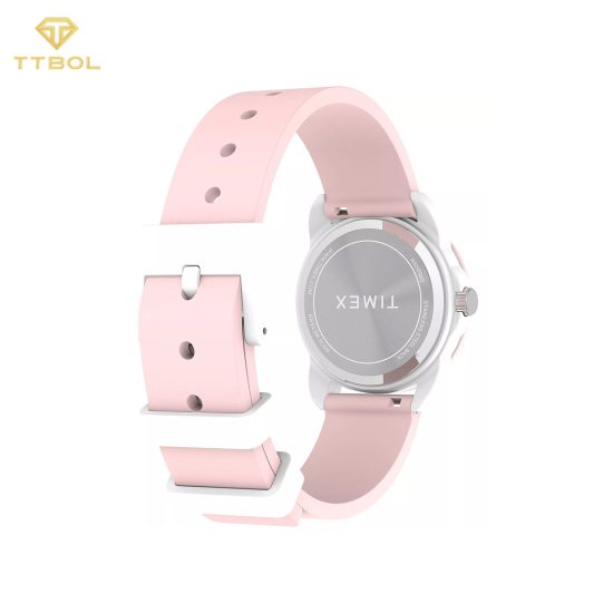 ساعت مچی دخترانه تایمکس بند سیلیکونی صورتی TIMEX TW2W92000