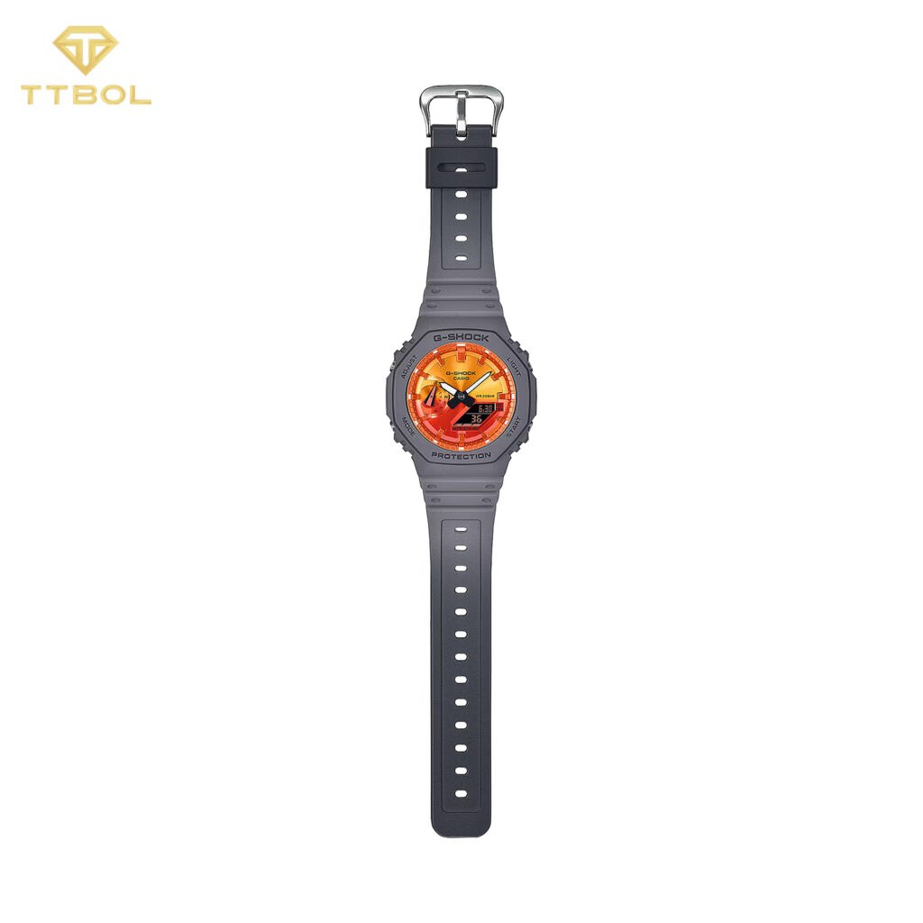 ساعت مچی مردانه کاسیو جیشاک ضد ضربه CASIO G-SHOCK GA-2100FL-8A