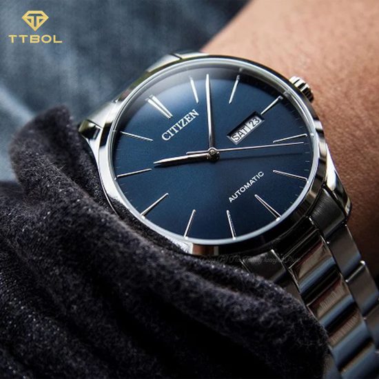 ساعت مچی مردانه سیتیزن صفحه سرمه ای CITIZEN NH8350-83L