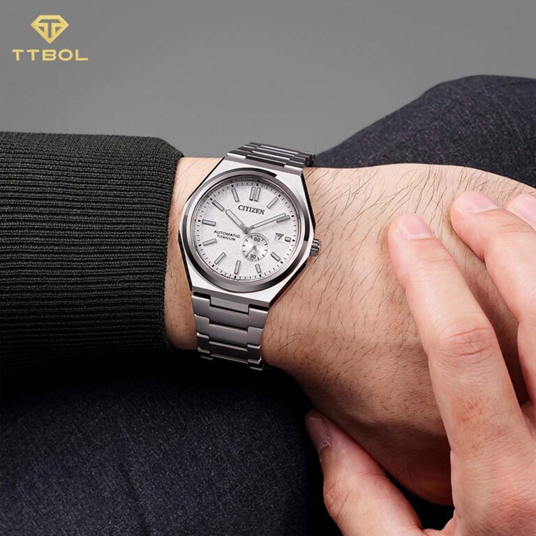 ساعت مچی مردانه سیتیزن زنشن صفحه سفید CITIZEN NJ0180-80A