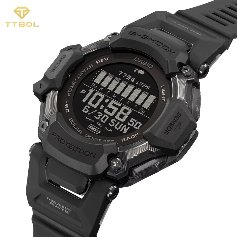 صفحه نمایش ساعت هوشمند کاسیو GBD-H2000-1B در حالت فعالیت ورزشی