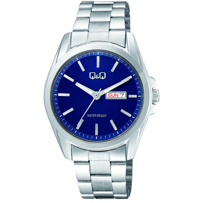 ساعت مچی مردانه کیو اند کیو صفحه سرمه ای Q&Q A05A-004PY