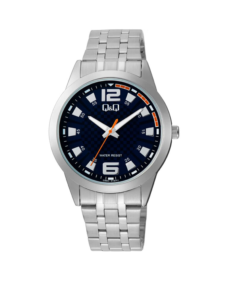 ساعت مچی مردانه کیو اند کیو صفحه سرمه ای Q&Q C00A-016PY