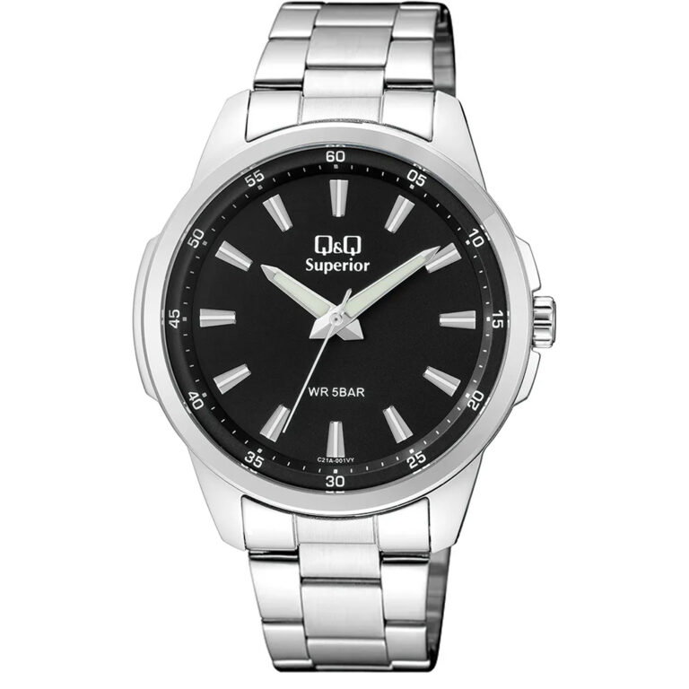 ساعت مچی مردانه کیو اند کیو تمام استیل Q&Q C21A-001VY