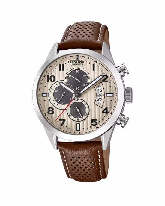 ساعت مچی مردانه فستینا بند چرمی سه موتوره FESTINA F20271/2