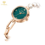 ساعت مچی زنانه بند استیل نگین کاری شده JULIUS JA-1372B