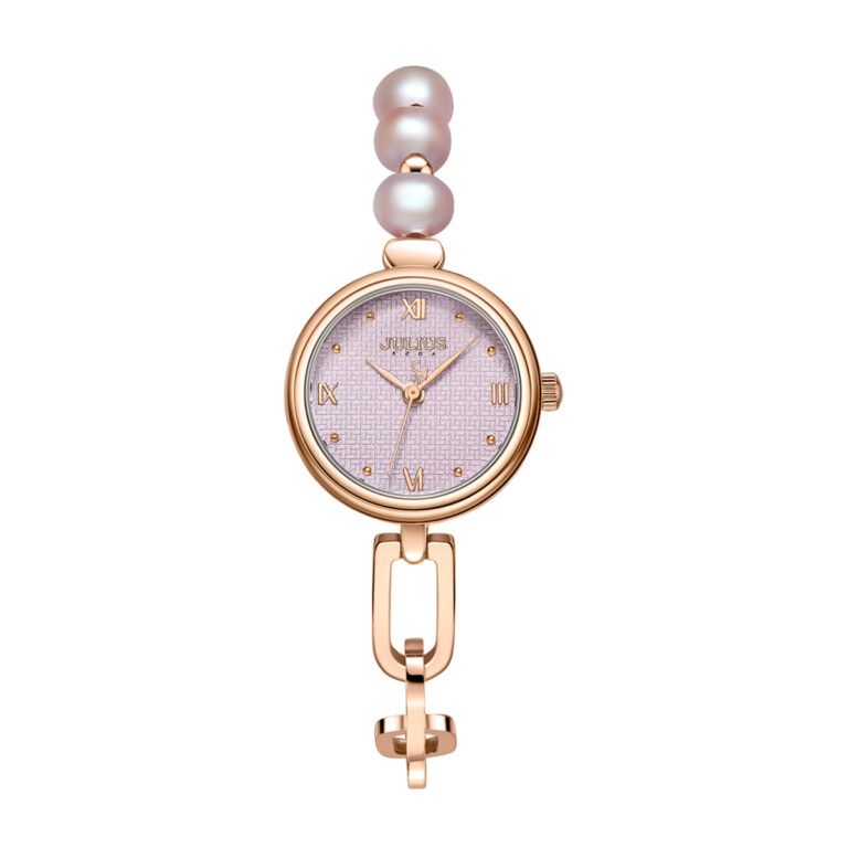 ساعت مچی زنانه جولیوس بند استیل نگین کاری شده JULIUS JA-1372D