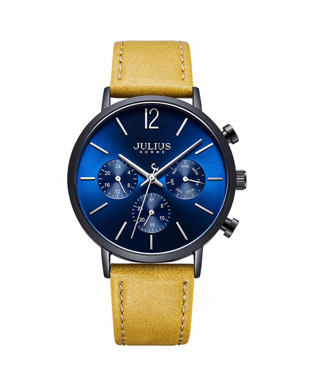 ساعت مچی مردانه جولیوس سه موتوره فول تایم JULIUS JAH-101C
