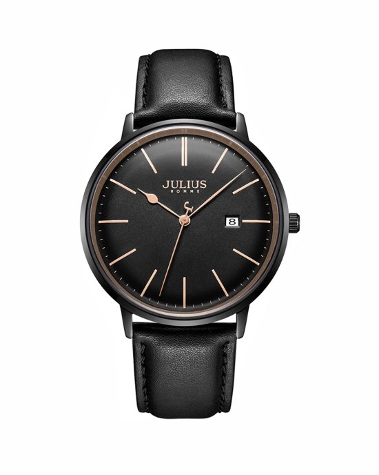 ساعت مچی مردانه بند چرم کلاسیک JULIUS JAH-130B
