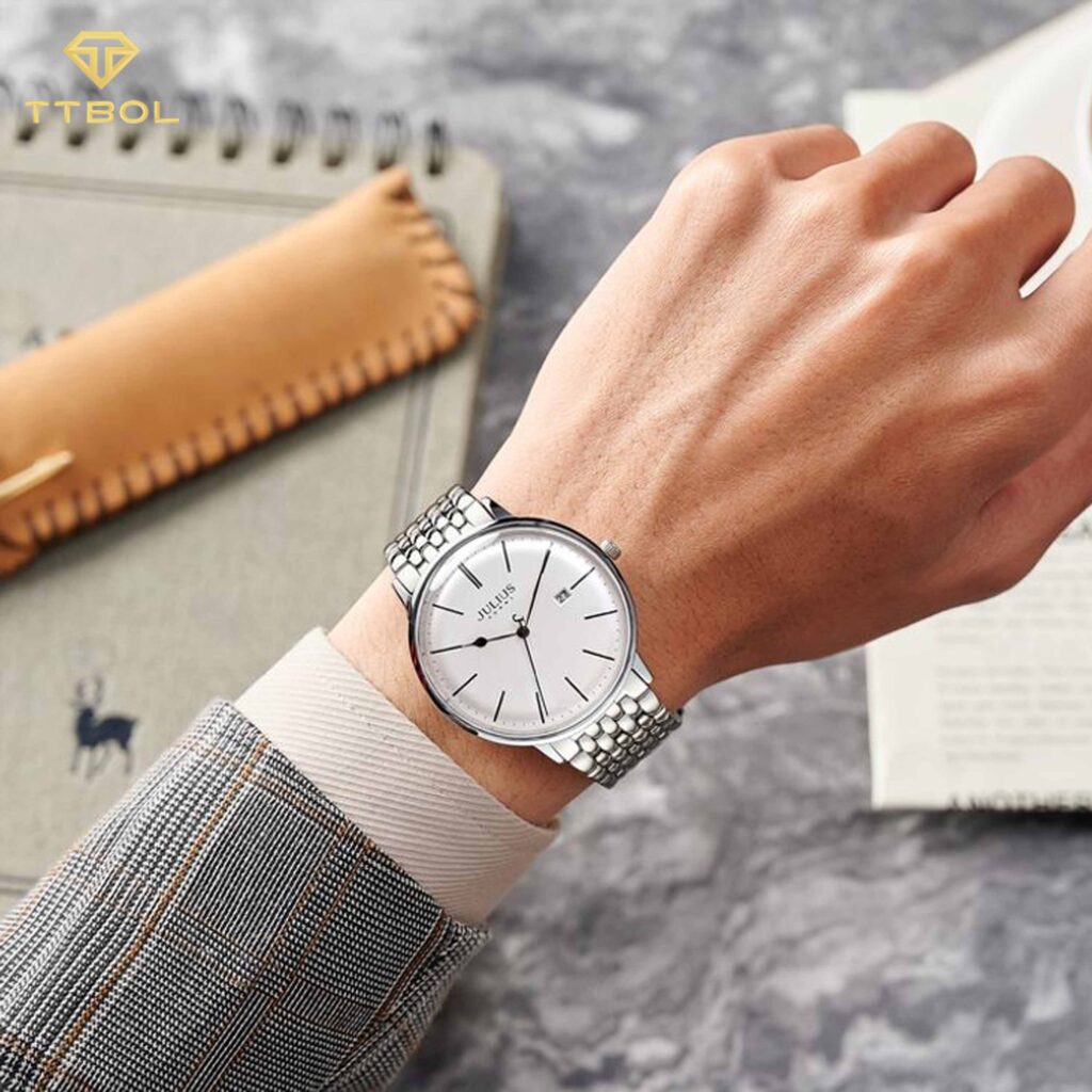 ساعت مچی مردانه بند استیل JULIUS JAH-130C