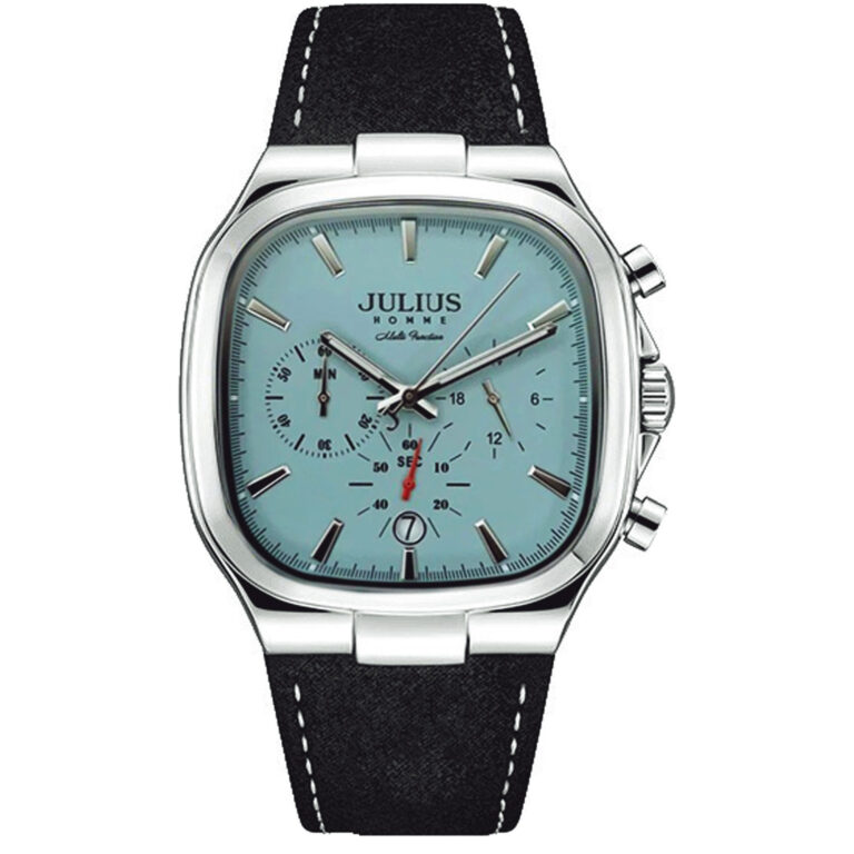 ساعت مچی مردانه جولیوس چهارگوش صفحه تیفانی JAH-151A