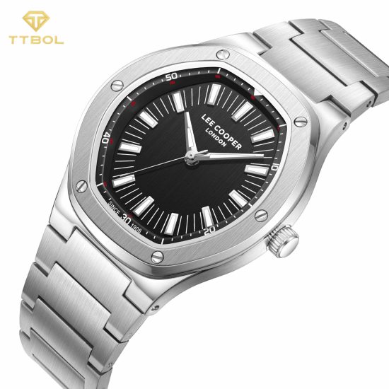 ساعت مچی مردانه لی کوپر سیلور مشکی LEE COOPER LC08145.350