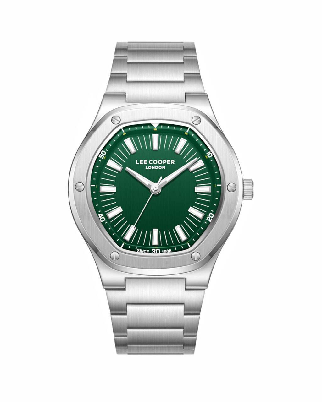 ساعت مچی مردانه لی کوپر سیلور صفحه سبز LEE COOPER LC08145.370