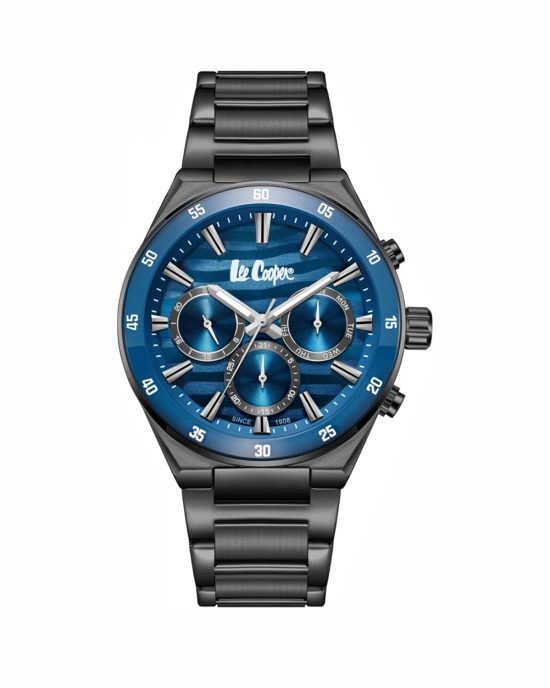ساعت مچی مردانه لی کوپر تمام مشکی سه موتوره LEE COOPER LC08175.090