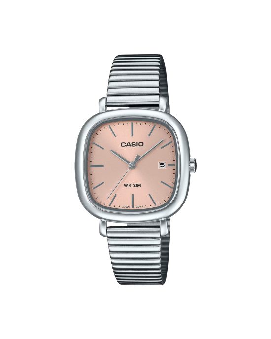ساعت مچی زنانه کاسیو صفحه صورتی ضد آب CASIO LTP-B166D-4AV