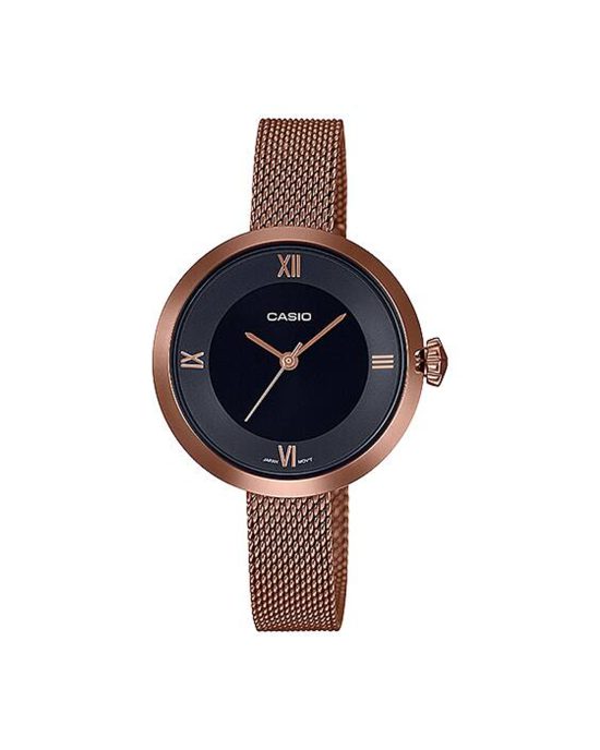 ساعت مچی زنانه کاسیو بند حصیری CASIO LTP-E154MR-1A