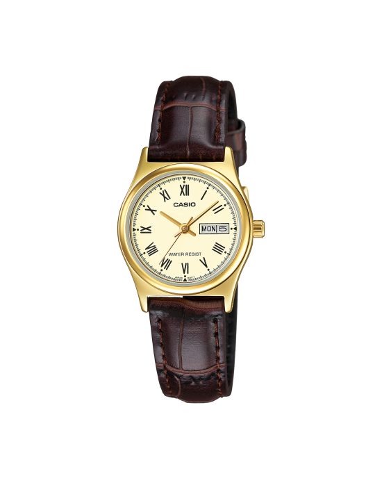 ساعت مچی زنانه کاسیو کلاسیک طلایی CASIO LTP-V006GL-9B
