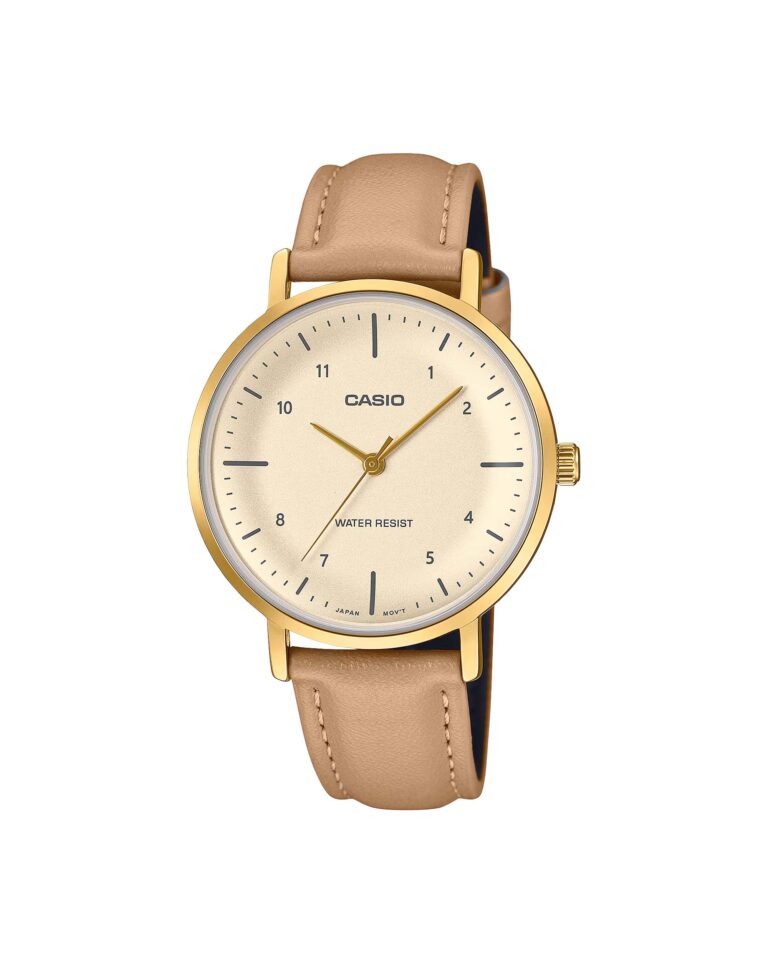 ساعت مچی زنانه کاسیو بند چرمی CASIO LTP-VT03GL-4B