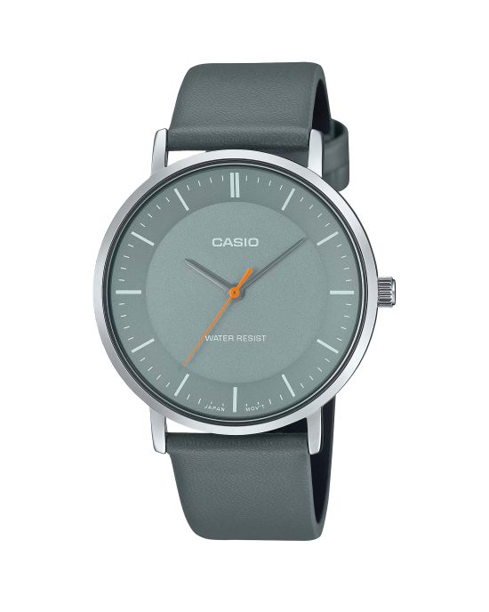 ساعت مچی مردانه کاسیو بند چرمی CASIO MTP-VT04L-8E