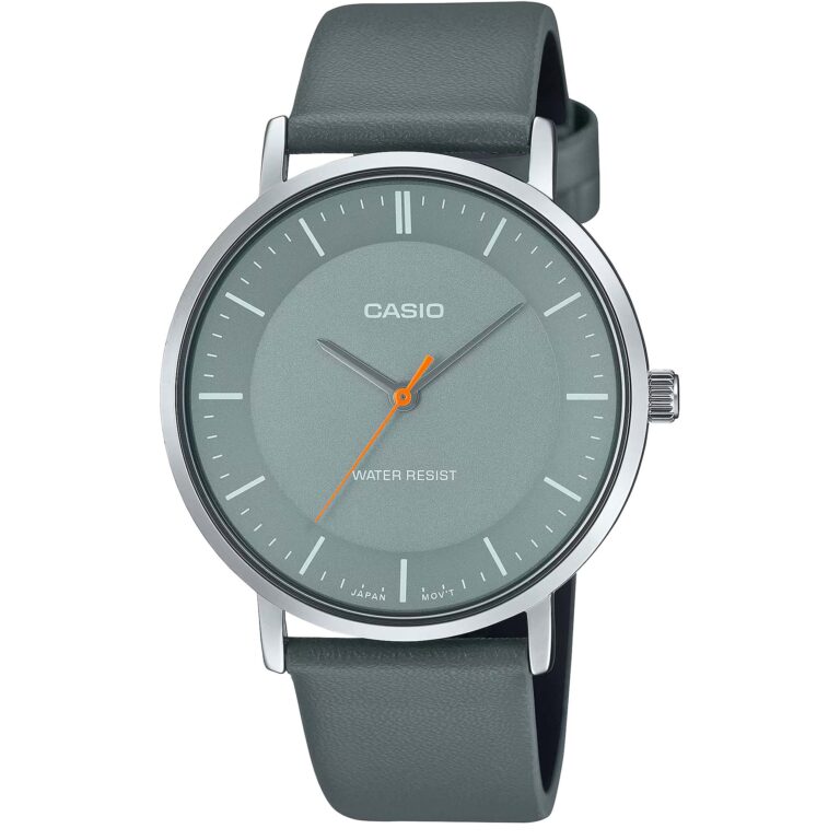 ساعت مچی مردانه کاسیو بند چرمی CASIO MTP-VT04L-8E