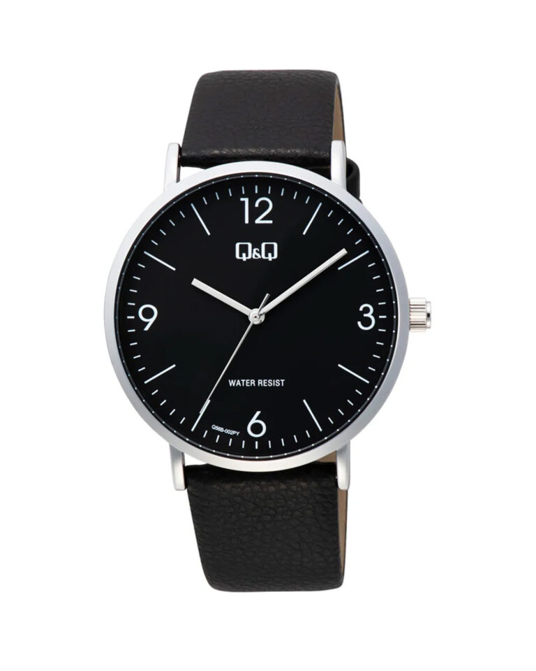 ساعت مچی مردانه کیو اند کیو چرم Q&Q Q56B-002PY