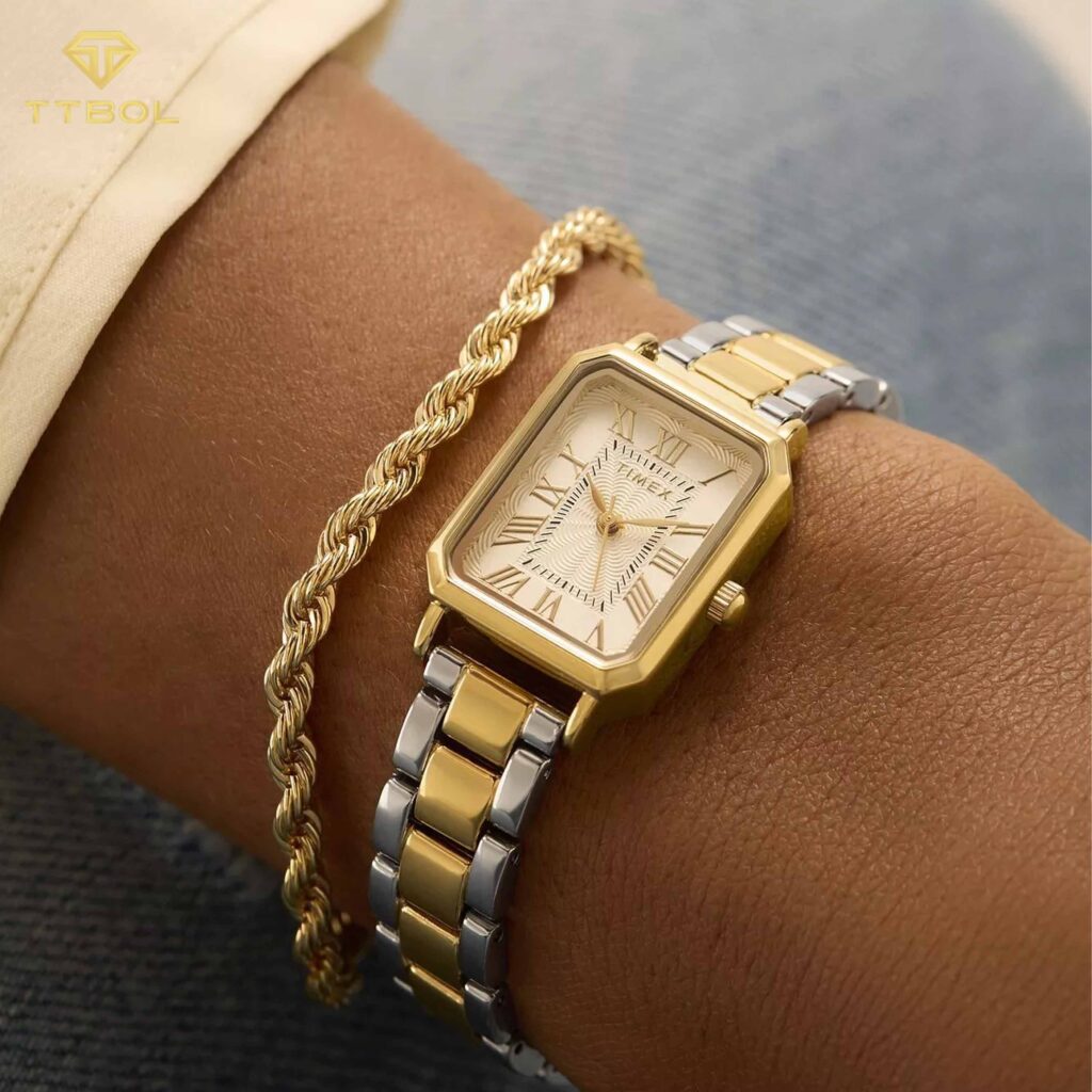 ساعت مچی زنانه بند استیل TIMEX TW2Y01300