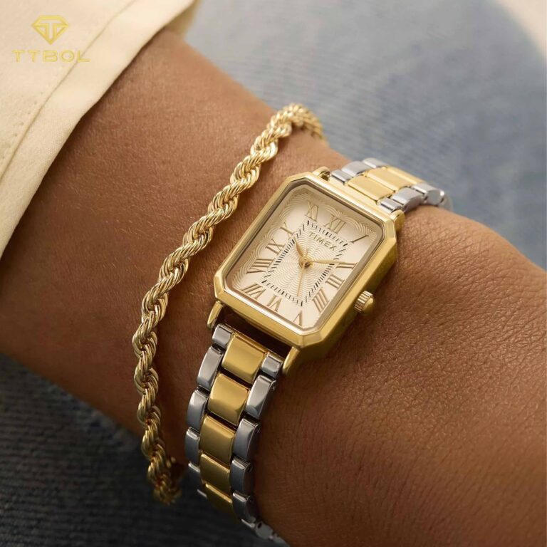 ساعت مچی زنانه بند استیل TIMEX TW2Y01300