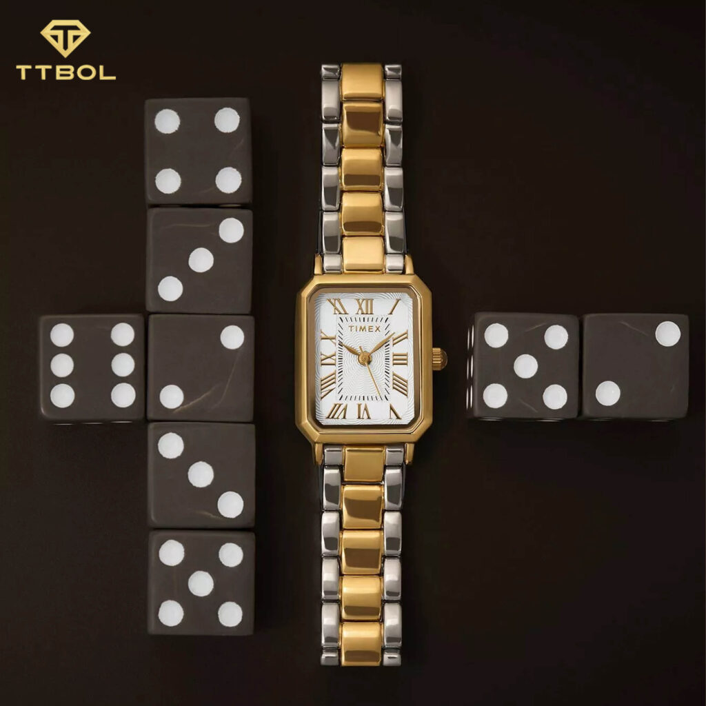 ساعت مچی زنانه سیلور طلایی TIMEX TW2Y01300