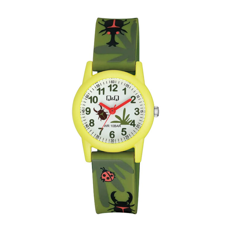 ساعت مچی بچگانه کیو اند کیو سبز رنگ ضد آب Q&Q VR99J016Y