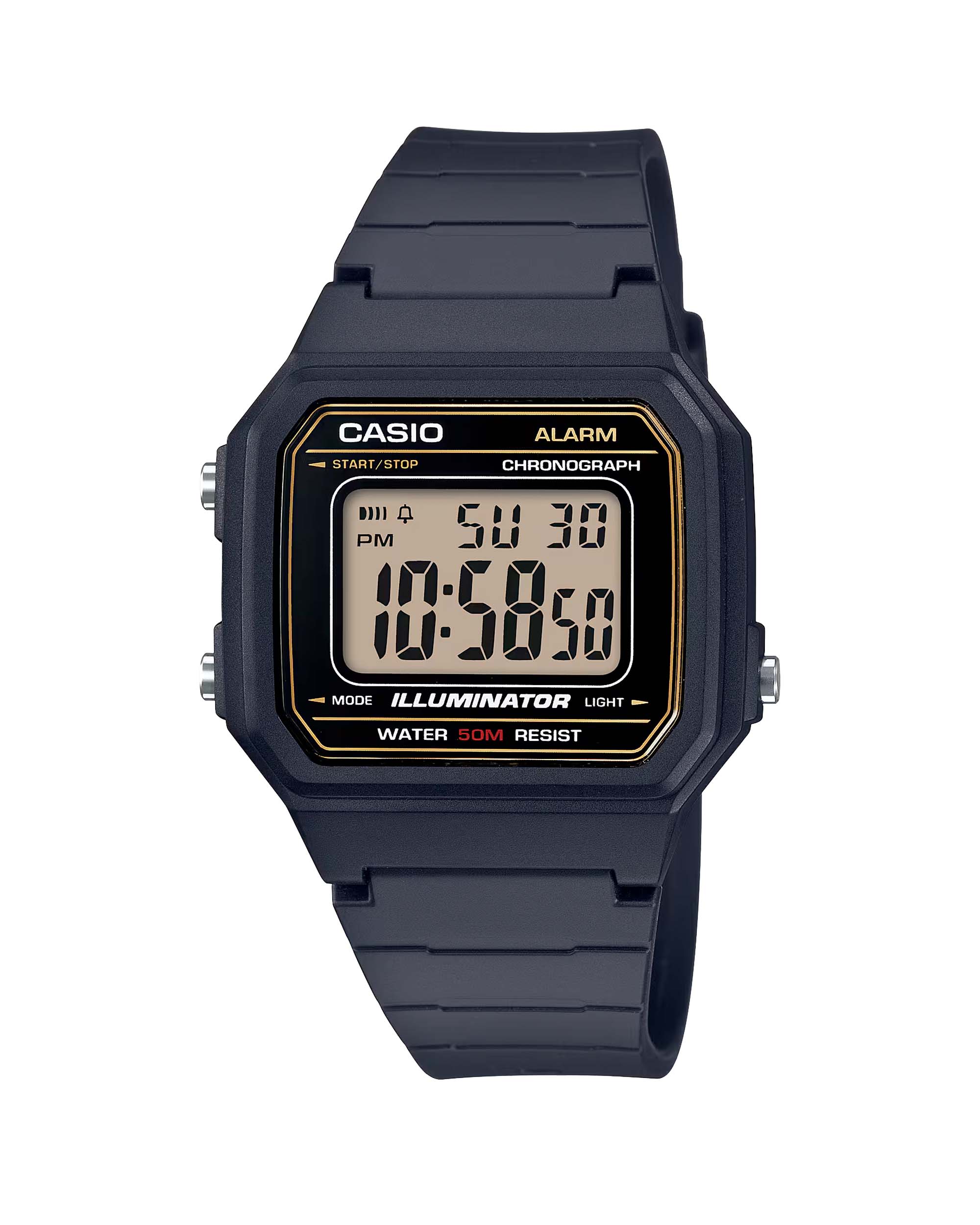 W-217H-9AV ساعت مچی کاسیو نوستالژی ضد آب CASIO W-217H-9AV