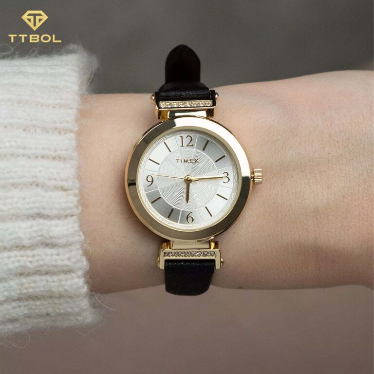 ساعت مچی زنانه تایمکس چرمی TIMEX TW2W96400