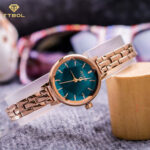 ساعت مچی زنانه جولیوس صفحه سبز کله غازی JULIUS JA-1162C