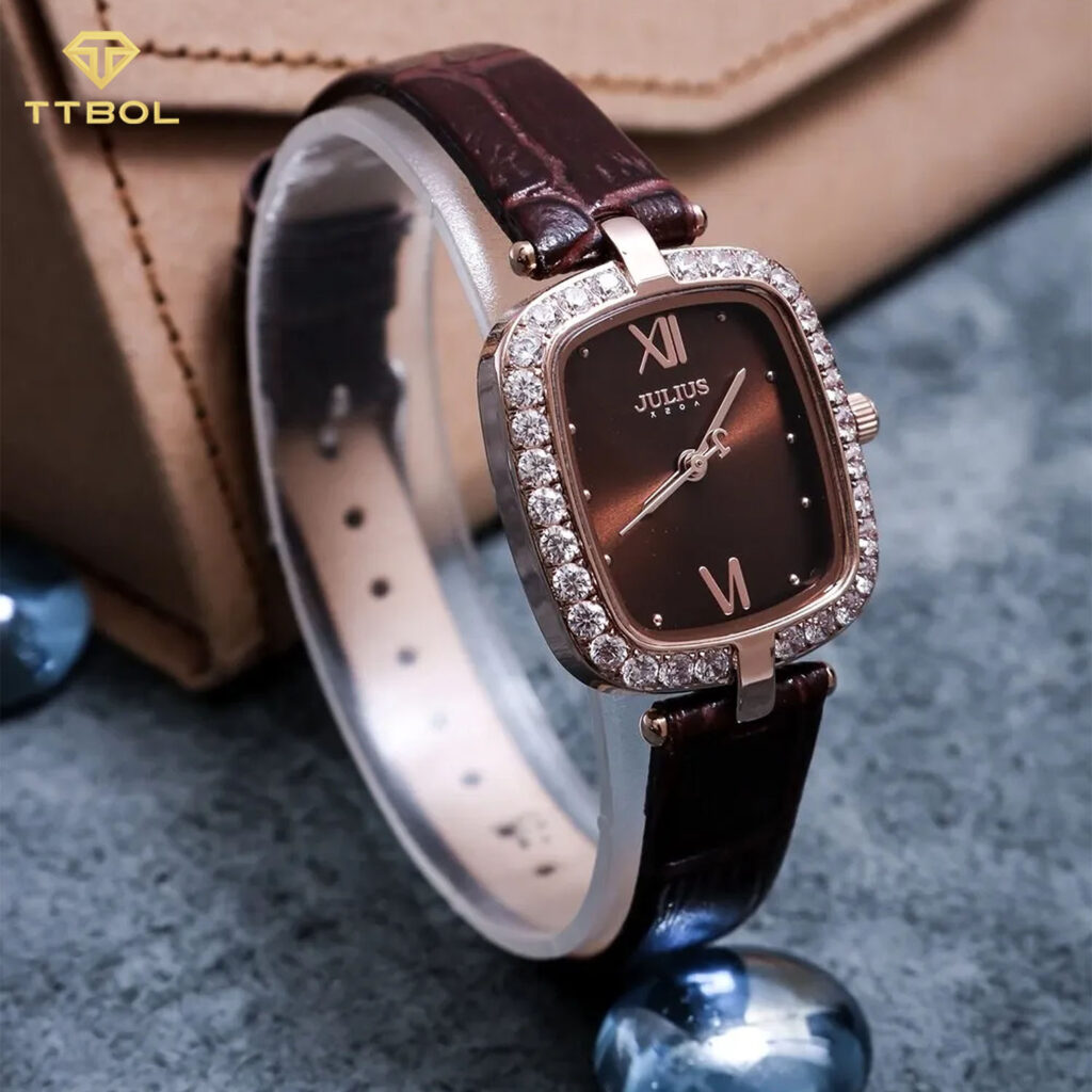 ساعت مچی زنانه جولیوس صفحه مربعی JULIUS JA-1428C