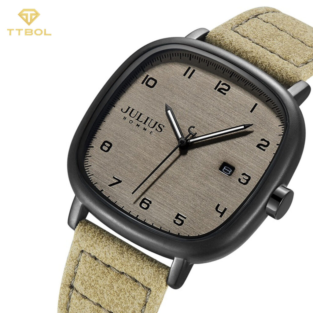 ساعت مچی مردانه جولیوس صفحه مربعی JULIUS JAH-123B