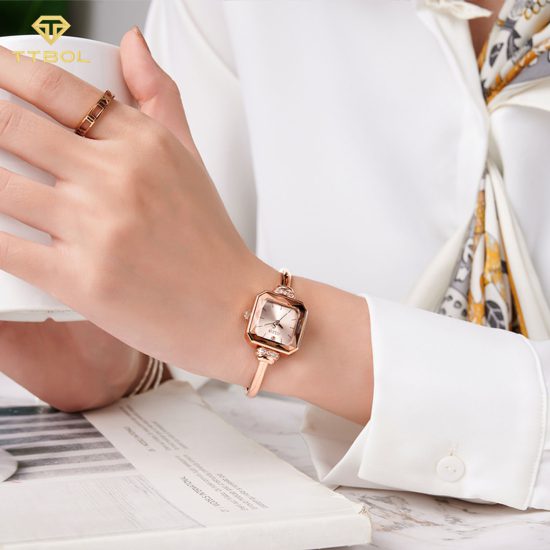ساعت مچی زنانه جولیوس صفحه چهارگوش JULIUS JA-1316A