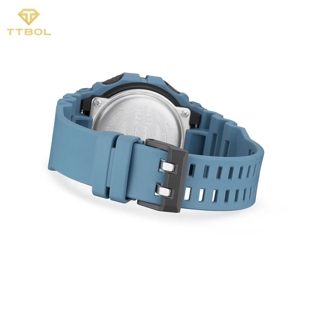 ساعت مچی مردانه کاسیو جیشاک بند آبی CASIO G-SHOCK GBX-100-2A