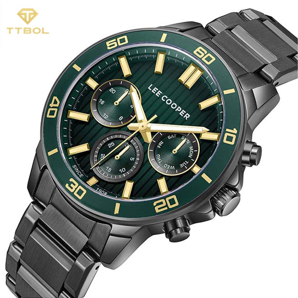ساعت مچی مردانه لی کوپر صفحه سبز LEE COOPER LC08106.070