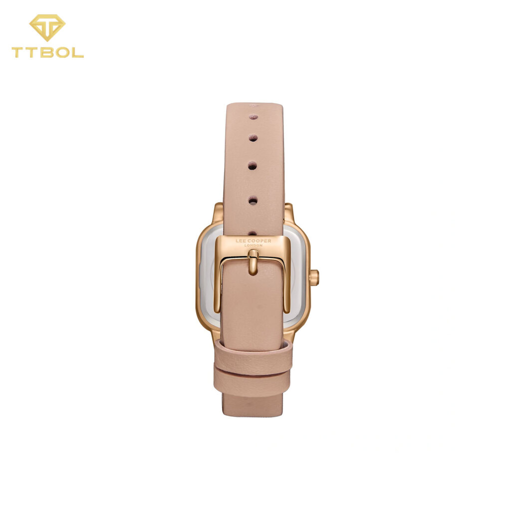 ساعت مچی زنانه لی کوپر بند چرم کرم LEE COOPER LC08152.438