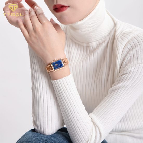 ساعت مچی زنانه ناوی فورس صفحه مستطیلی NAVIFORCE NF5039 RG/BE/RG