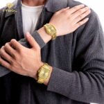 ساعت مچی ست ناوی فورس طلایی NAVIFORCE NF9239 G/G/G