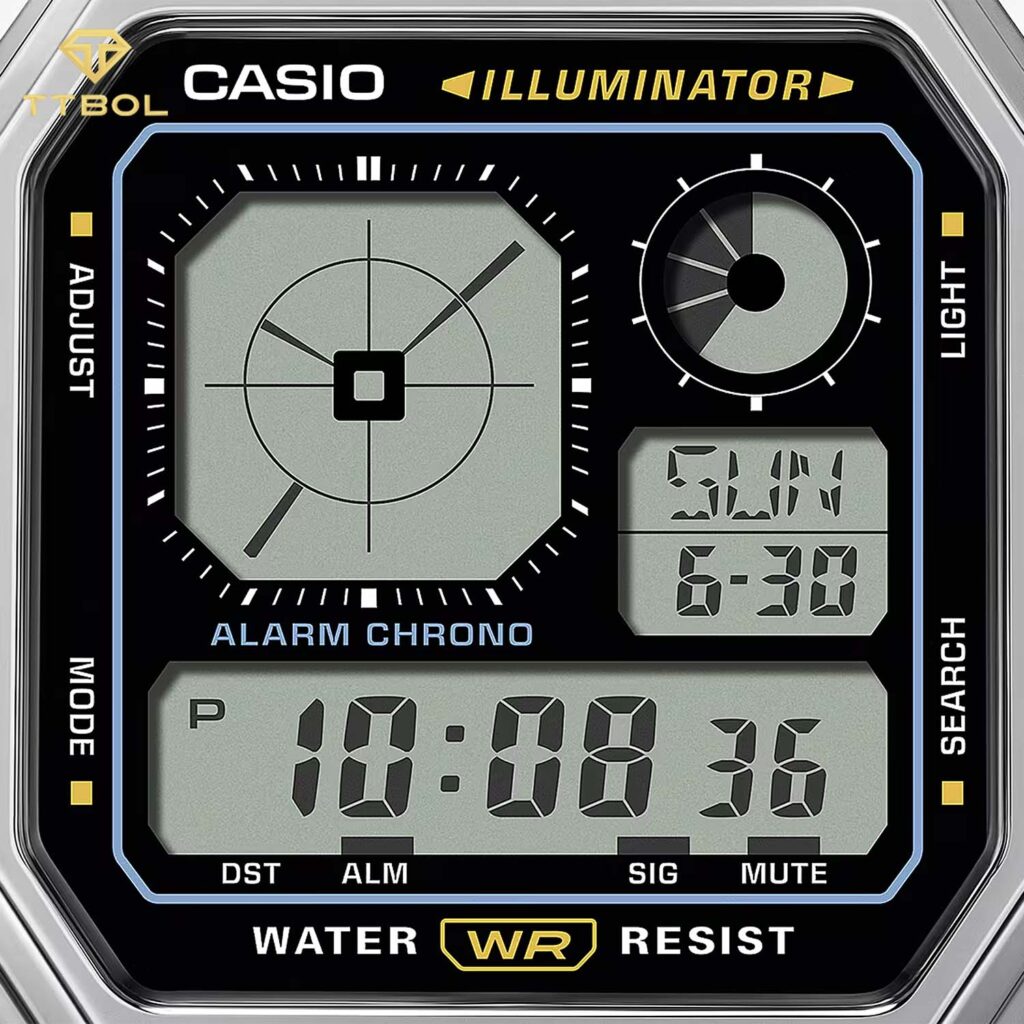ساعت مچی مردانه کاسیو دو زمانه CASIO A130WE-1A